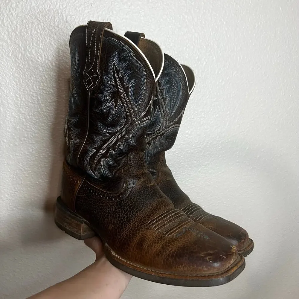 ARIAT QuickDraw Performance Western Boots - Broad Square Toe MENS 8D